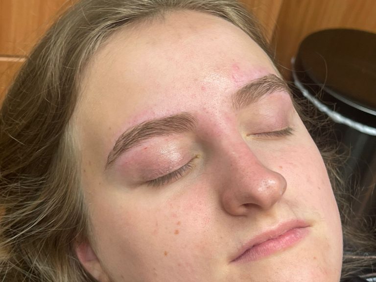 Brow threading - after photo
